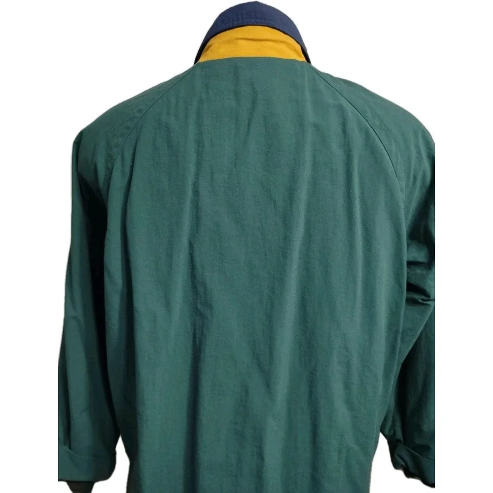 Vintage Eddie Bauer Jacket Men's Large Coat Lined Pockets-One Inside Zip Green
